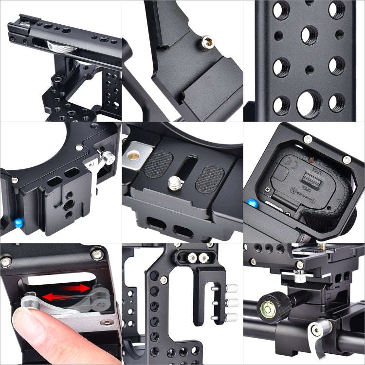 YELANGU CA7 YLG0908A Handle Video Camera Cage Stabilizer for Sony A7K / A72 / A73 / A7S2 / A7R3 /...