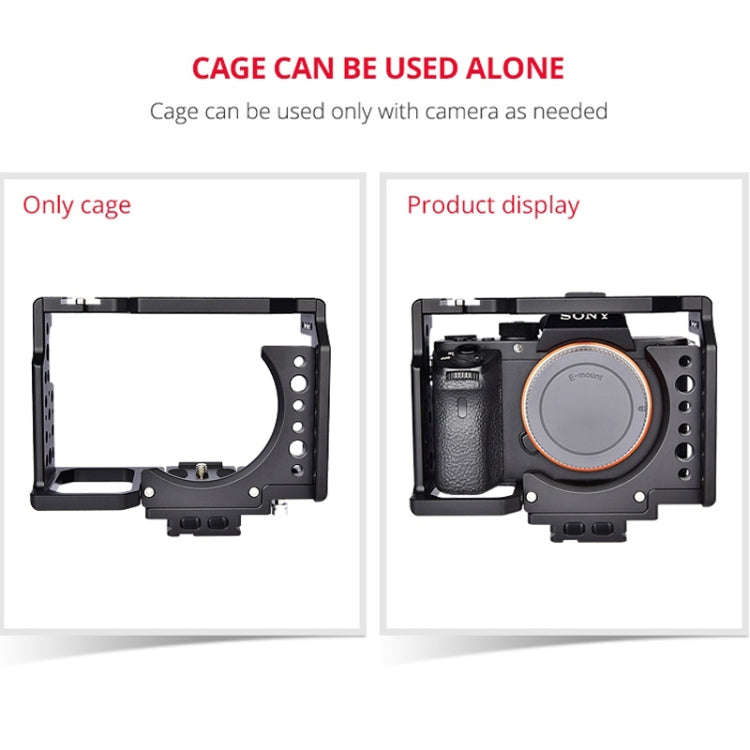 YELANGU CA7 YLG0908A-A01 Video Camera Cage Stabilizer for Sony A7K / A72 / A73 / A7S2 / A7R3 / A7...