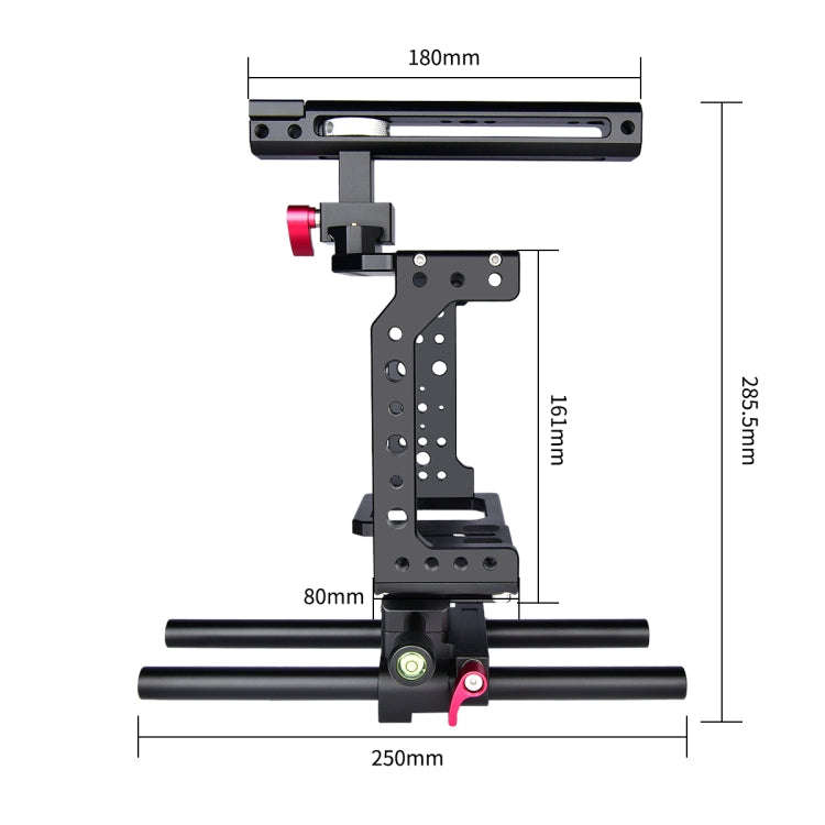 YELANGU C8 YLG0910 Handle Video Camera Cage Stabilizer(Black)