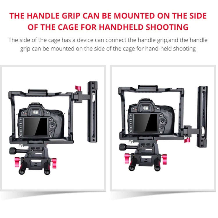 YELANGU C8 YLG0910 Handle Video Camera Cage Stabilizer(Black)