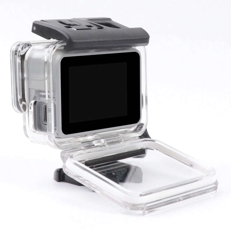 For GoPro HERO7 White /Silver Skeleton Housing Side Hollow Protective Case with Buckle Basic Moun...