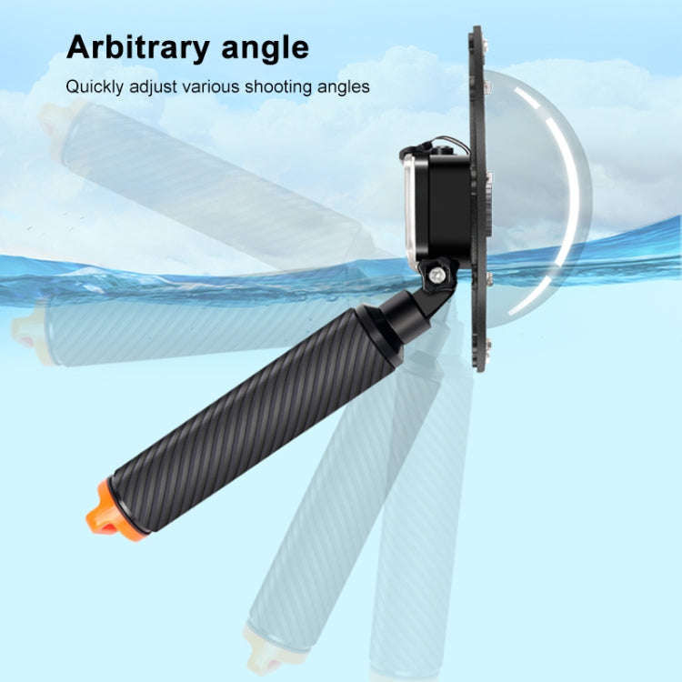RUIGPRO Floating Hand Grip Dome Port Underwater Diving Camera Lens Transparent Cover for DJI Osmo...