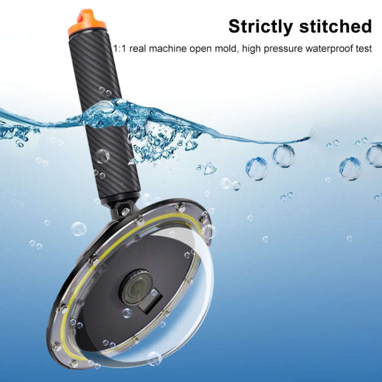 RUIGPRO Floating Hand Grip Dome Port Underwater Diving Camera Lens Transparent Cover for DJI Osmo...