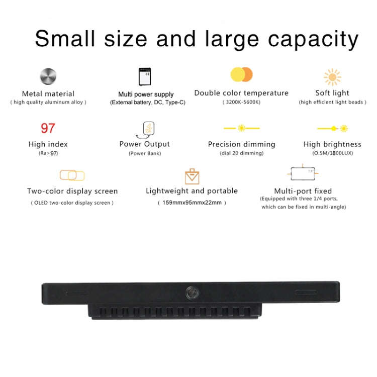 Litu Foto  L28 Pocket 228 LEDs Professional Vlogging Photography Video & Photo Studio Light for C...