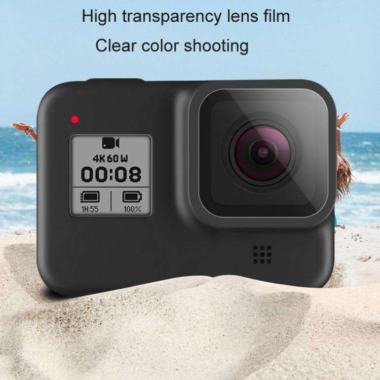 For GoPro HERO8 Black Lens + LCD Display Tempered Glass Film(Transparent)