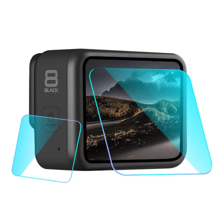 For GoPro HERO8 Black Lens + LCD Display Tempered Glass Film(Transparent)