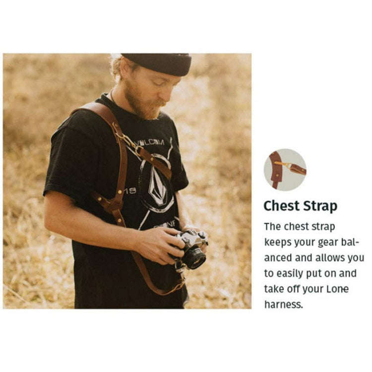 Quick Release Anti-Slip Shoulder Leather Harness Camera Strap with Metal Hook for SLR / DSLR Came...