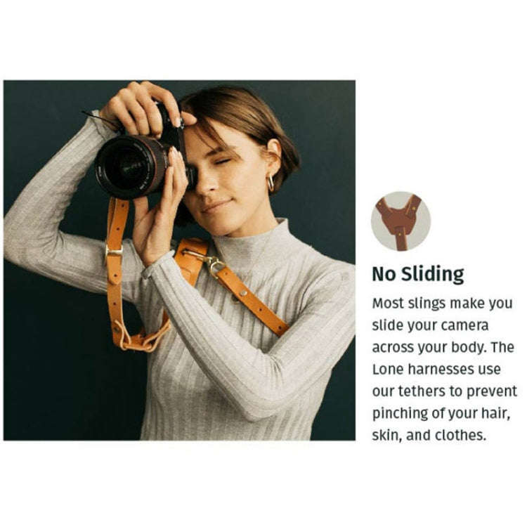 Quick Release Anti-Slip Shoulder Leather Harness Camera Strap with Metal Hook for SLR / DSLR Came...