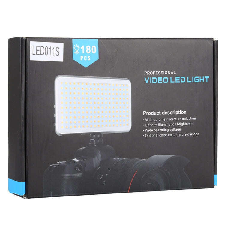 LED011S Pocket 180 LEDs Professional Vlogging Photography Video & Photo Studio Light with OLED Di...