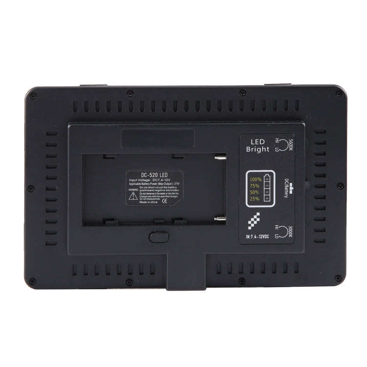 LED01 520 LEDs 4100LM Professional Vlogging Photography Video & Photo Studio Light for Canon / Ni...