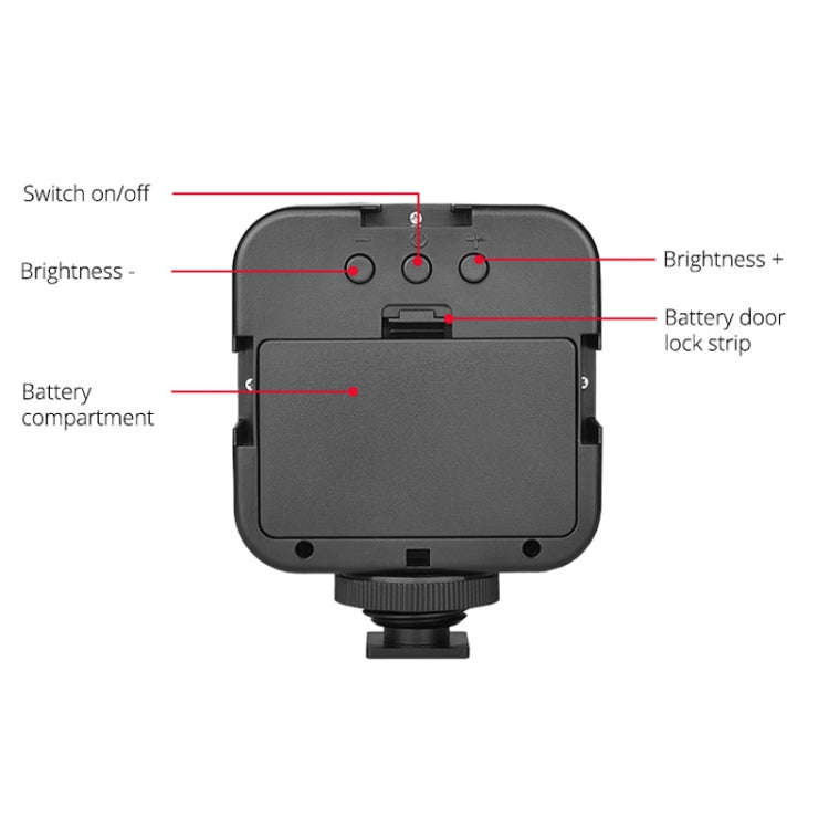 YELANGU LED01 49 LED Video Light for Camera / Video Camcorder (Black)