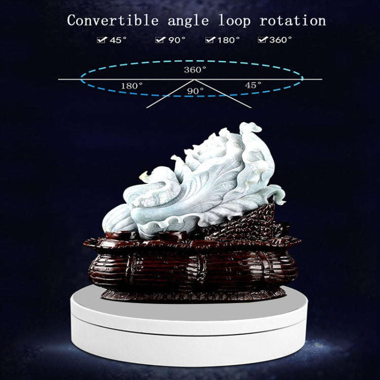 13.8cm USB Charging Smart 360 Degree Rotating Turntable Display Stand Video Shooting Props Turnta...