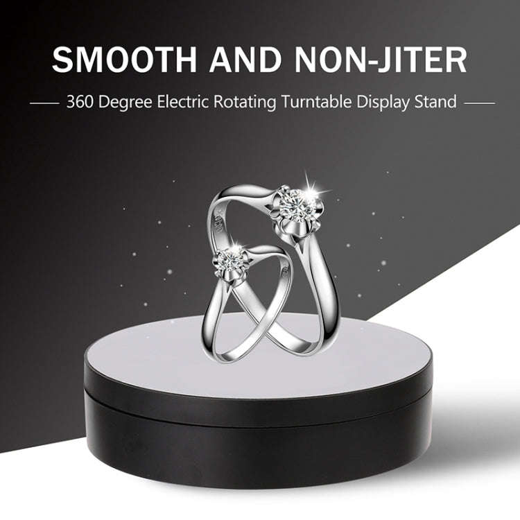 13.8cm USB Charging Smart 360 Degree Rotating Turntable Display Stand Video Shooting Props Turnta...