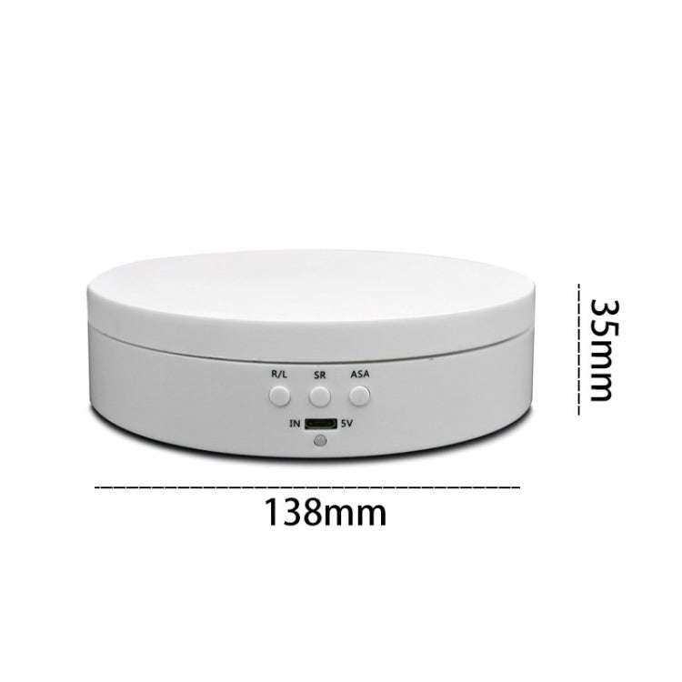 13.8cm USB Charging Smart 360 Degree Rotating Turntable Display Stand Video Shooting Props Turnta...