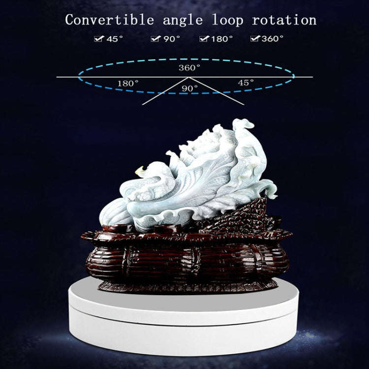 13.8cm USB Charging Smart 360 Degree Rotating Turntable Display Stand Video Shooting Props Turnta...
