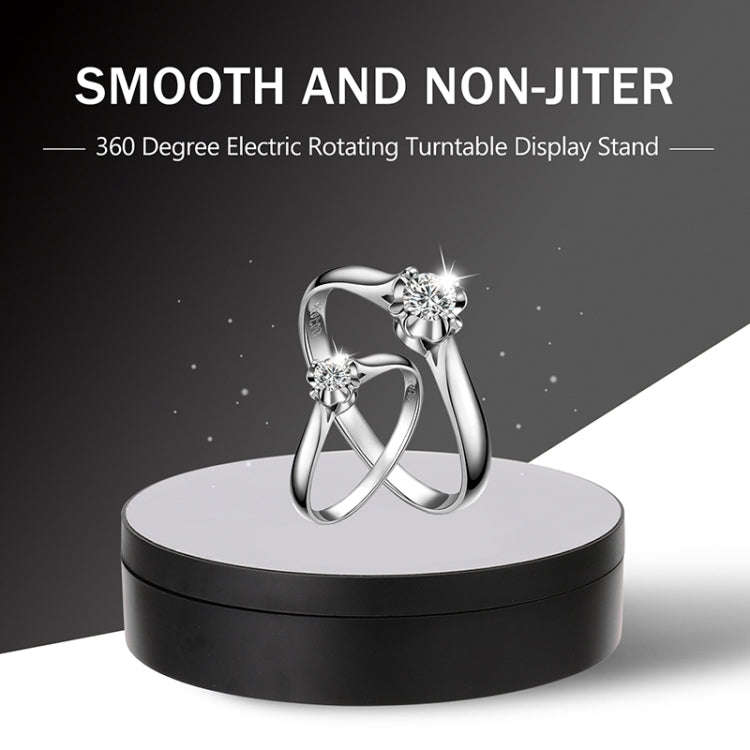 13.8cm USB Charging Smart 360 Degree Rotating Turntable Display Stand Video Shooting Props Turnta...