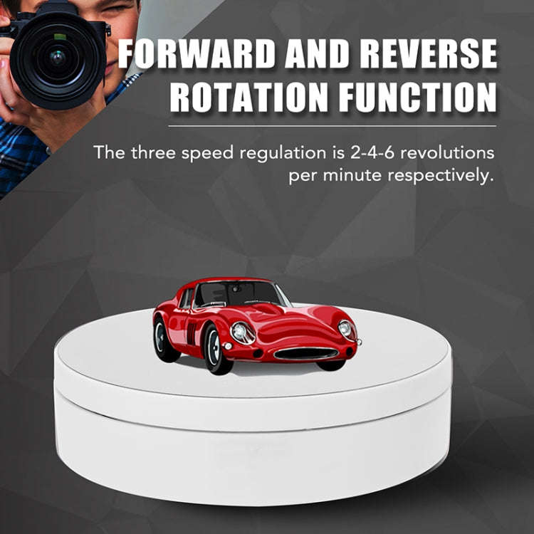13.8cm USB Charging Smart 360 Degree Rotating Turntable Display Stand Video Shooting Props Turnta...