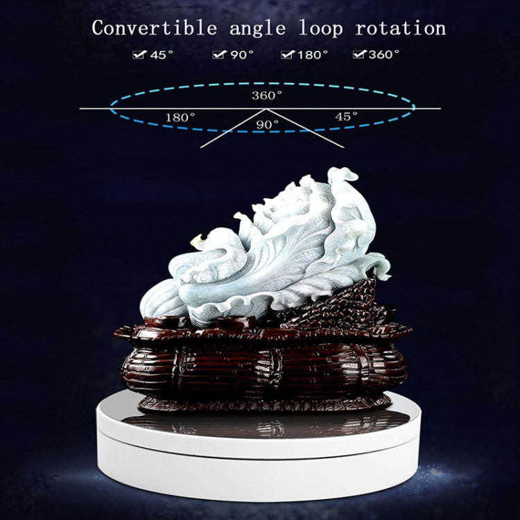 13.8cm Mirror Style USB Charging Smart 360 Degree Rotating Turntable Display Stand Video Shooting...