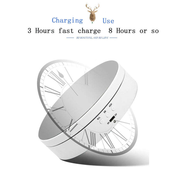 13.8cm Mirror Style USB Charging Smart 360 Degree Rotating Turntable Display Stand Video Shooting...