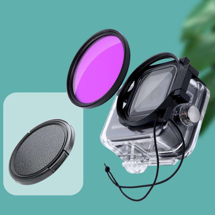 RUIGPRO for GoPro HERO8 Professional 58mm Color Dive Housing Lens Filter + Dive Housing Waterproo...