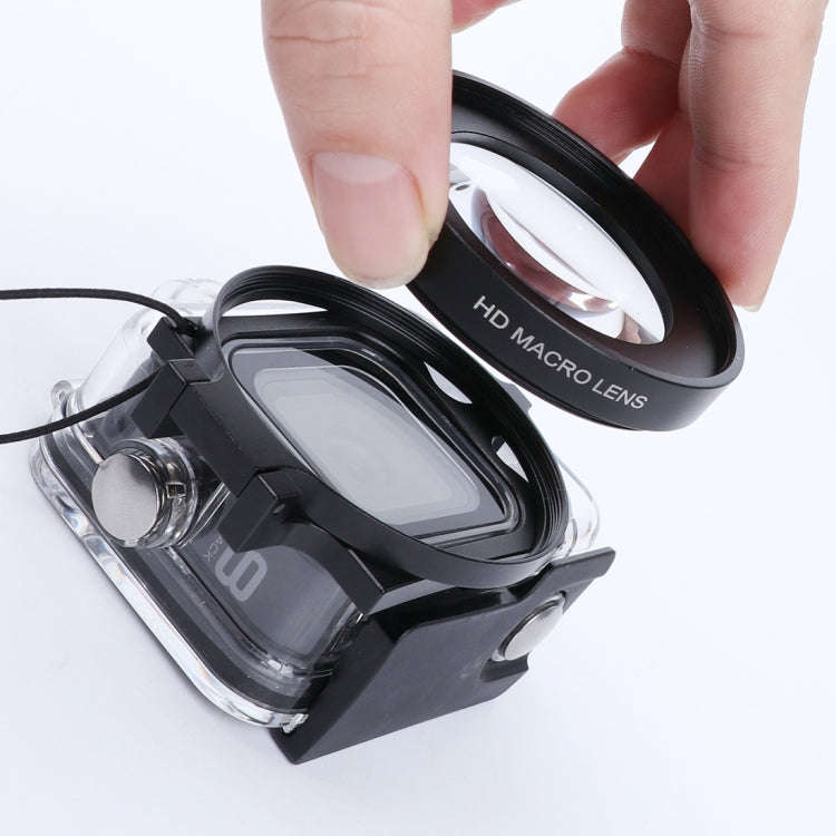 RUIGPRO for GoPro HERO8 Professional 58mm 16X Macro Lens Dive Housing Filter + Dive Housing Water...