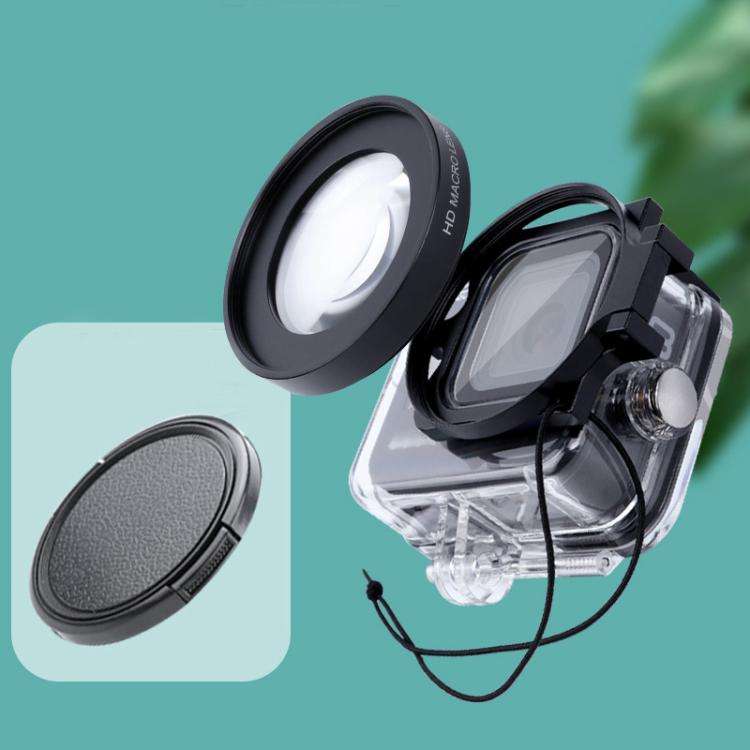 RUIGPRO for GoPro HERO8 Professional 58mm 16X Macro Lens Dive Housing Filter + Dive Housing Water...