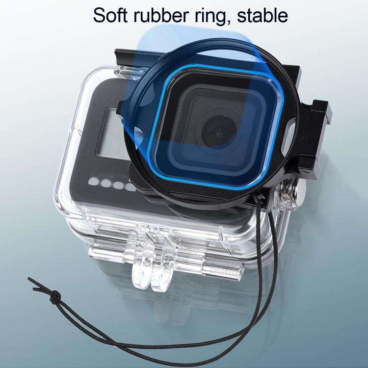 RUIGPRO for GoPro HERO8 58mm 16X Macro Lens + Red/Purple Diving Lens  Filter + Dive Housing Water...