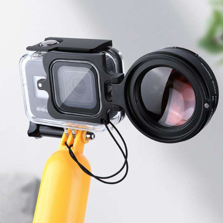 RUIGPRO for GoPro HERO8 58mm 16X Macro Lens + Red/Purple Diving Lens  Filter + Dive Housing Water...