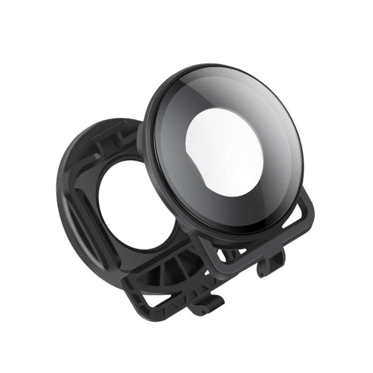Lens Guard Protective Glass Cover for Insta360one R Panoramic Camera with Frame(Black)
