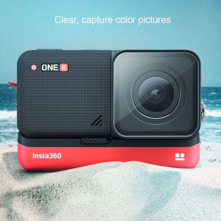 Lens + LCD Display Tempered Glass Film for Insta 360 One R 4K (Transparent)