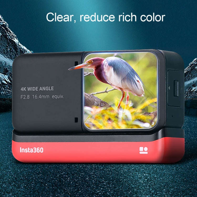 Lens + LCD Display Tempered Glass Film for Insta 360 One R 4K (Transparent)