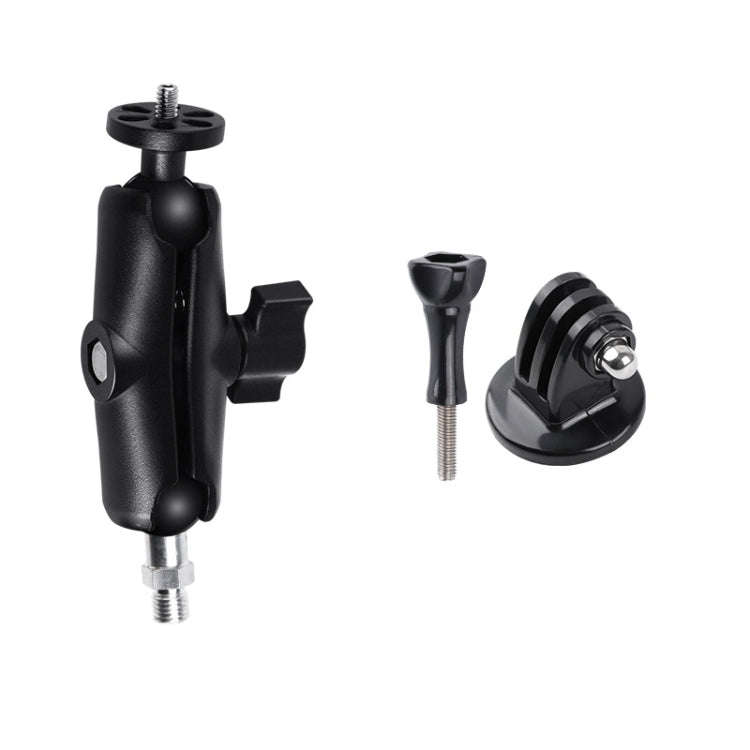M10 9cm Connecting Rod Fixed Motorcycle Mount Holder with Tripod Adapter & Screw for GoPro, Insta...