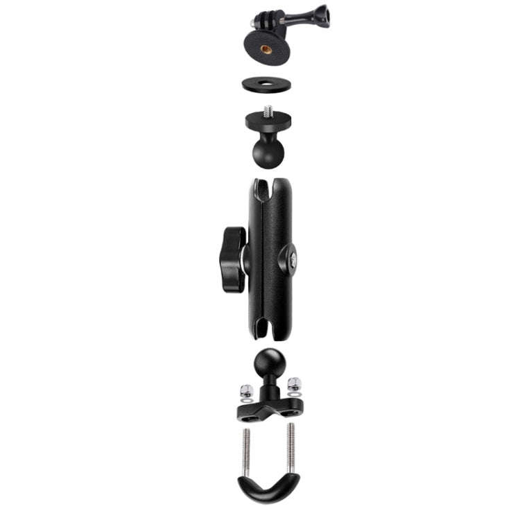 9cm Connecting Rod 20mm Ball Head Motorcycle Handlebar Fixed Mount Holder with Tripod Adapter & S...