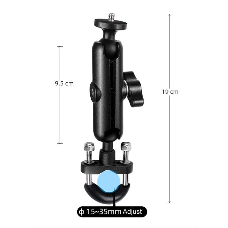 9cm Connecting Rod 20mm Ball Head Motorcycle Handlebar Fixed Mount Holder with Tripod Adapter & S...
