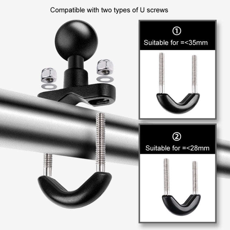 9cm Connecting Rod 20mm Ball Head Motorcycle Handlebar Fixed Mount Holder with Tripod Adapter & S...