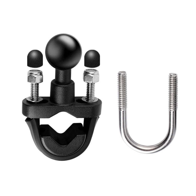 25mm Ball Head Motorcycle Rearview Mirror Fixed Mount Holder with 2 types of U-bolts for GoPro, I...