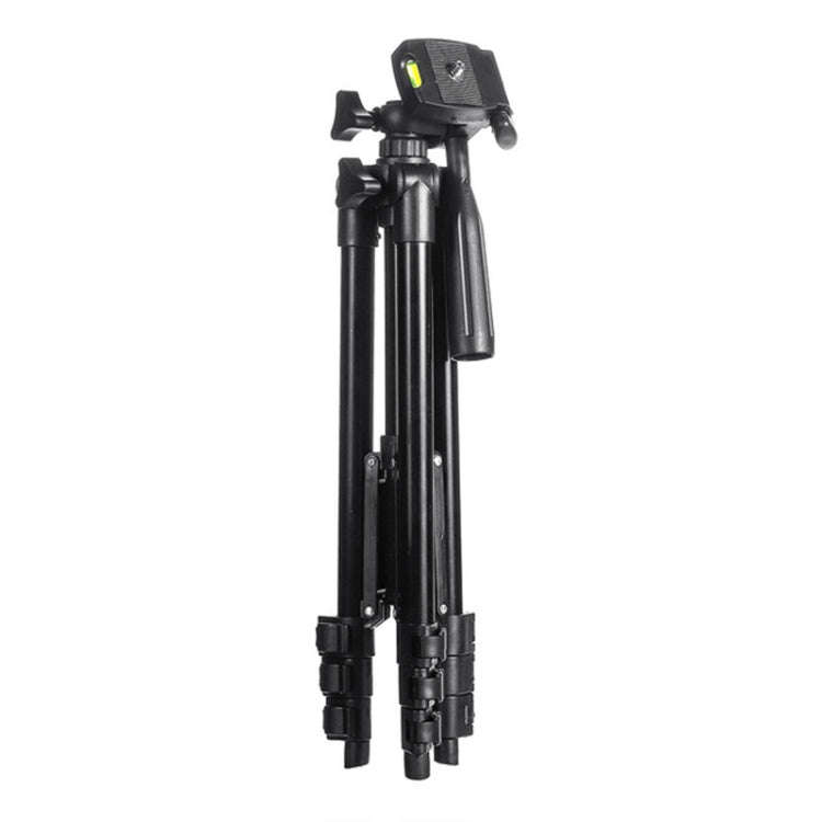 3120 Live Broadcast Tripod 4-Section Folding Legs Aluminum Alloy Tripod Mount with U-Shape Three-...