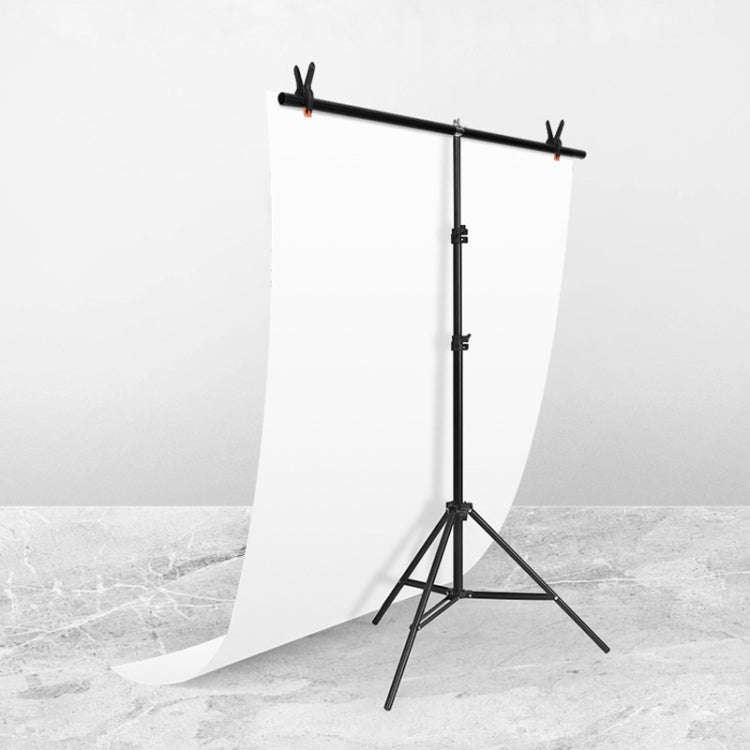 100x200cm T-Shape Photo Studio Background Support Stand Backdrop Crossbar Bracket Kit with Clips,...