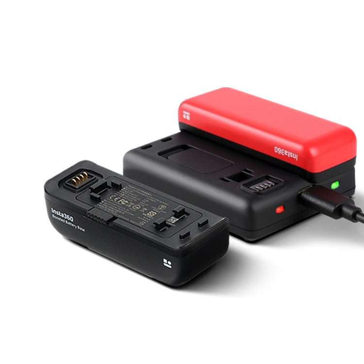 R-R-LF8-CINOR8CA For Insta360 ONE R 4K Panoramic Camera Batteries Charger Fast Charging Dual Char...