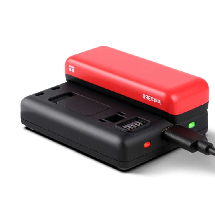 R-R-LF8-CINOR8CA For Insta360 ONE R 4K Panoramic Camera Batteries Charger Fast Charging Dual Char...