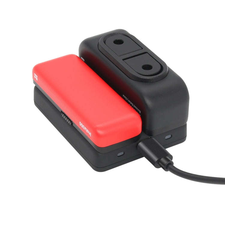 R-R-LF8-CINOR8CA For Insta360 ONE R 4K Panoramic Camera Batteries Charger Fast Charging Dual Char...