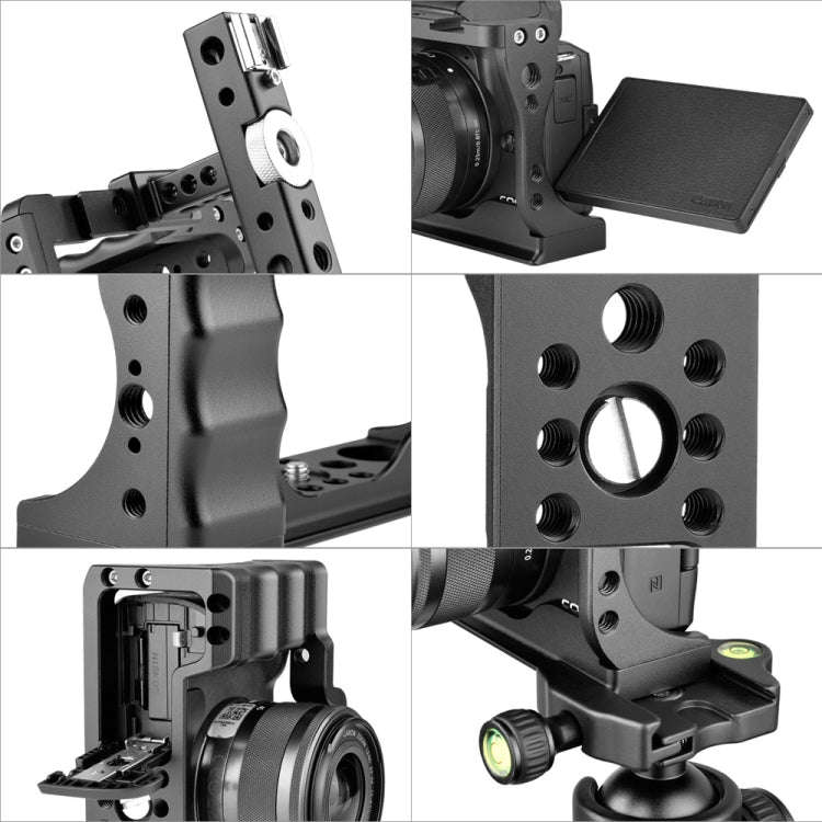 YELANGU C14-A YLG0714A-A Video Camera Cage Stabilizer for Canon EOS M50 (Black)