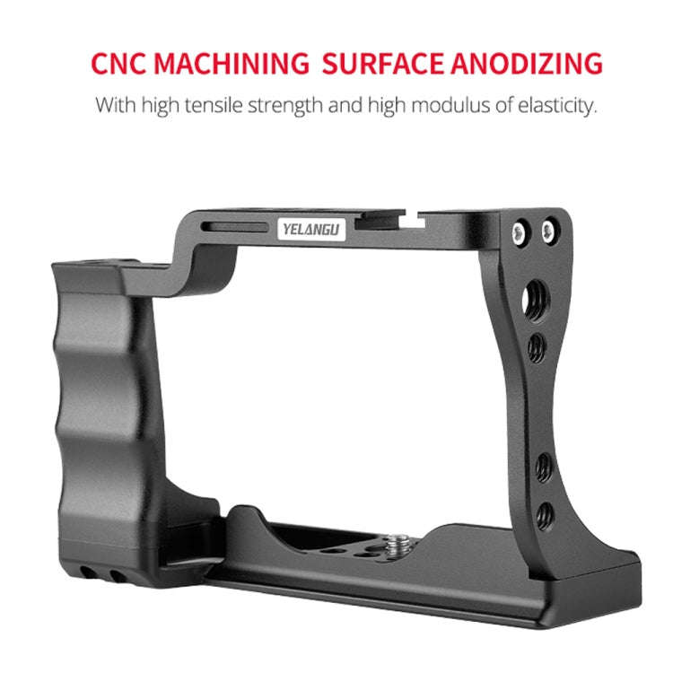 YELANGU C14-A YLG0714A-A Video Camera Cage Stabilizer for Canon EOS M50 (Black)
