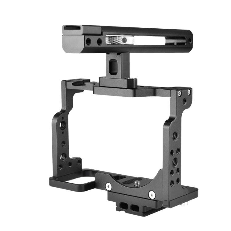 YELANGU C15-B YLG0711A-A Video Camera Cage Stabilizer with Handle for Nikon Z6 / Z7(Black)