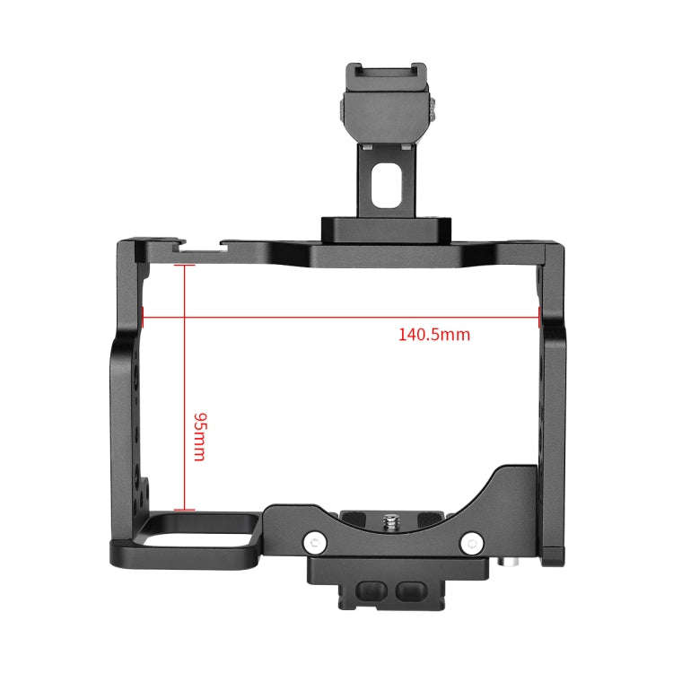 YELANGU C15-B YLG0711A-A Video Camera Cage Stabilizer with Handle for Nikon Z6 / Z7(Black)