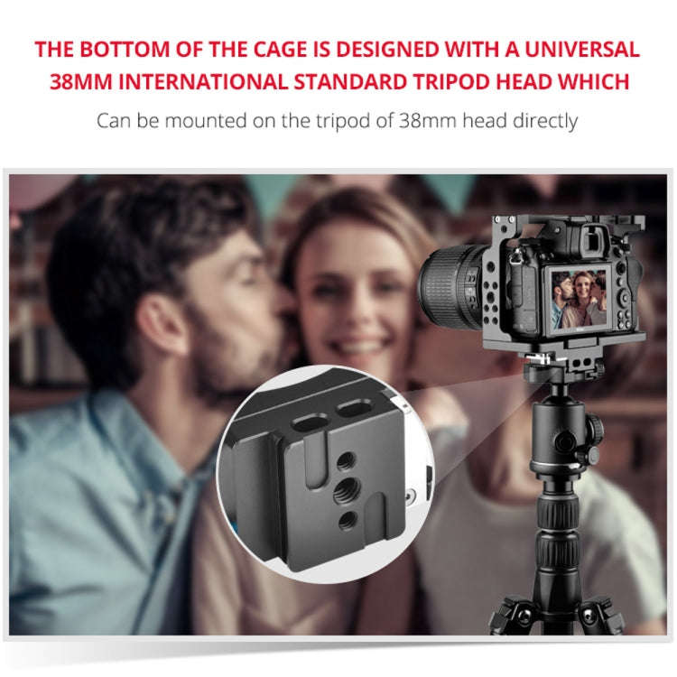 YELANGU C15-A YLG0711A-A01 Video Camera Cage Stabilizer for Nikon Z6 / Z7 (Black)