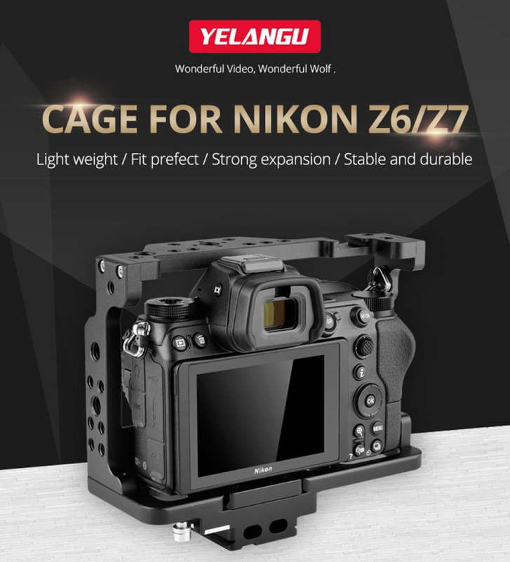 YELANGU C15-A YLG0711A-A01 Video Camera Cage Stabilizer for Nikon Z6 / Z7 (Black)