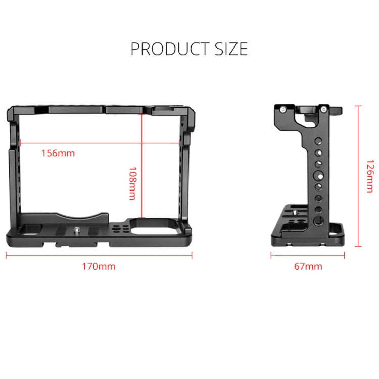 YELANGU C18 YLG0915A-A Video Camera Cage Stabilizer for Panasonic Lumix DC-S1H / DC-S1 / DC-S1R (...