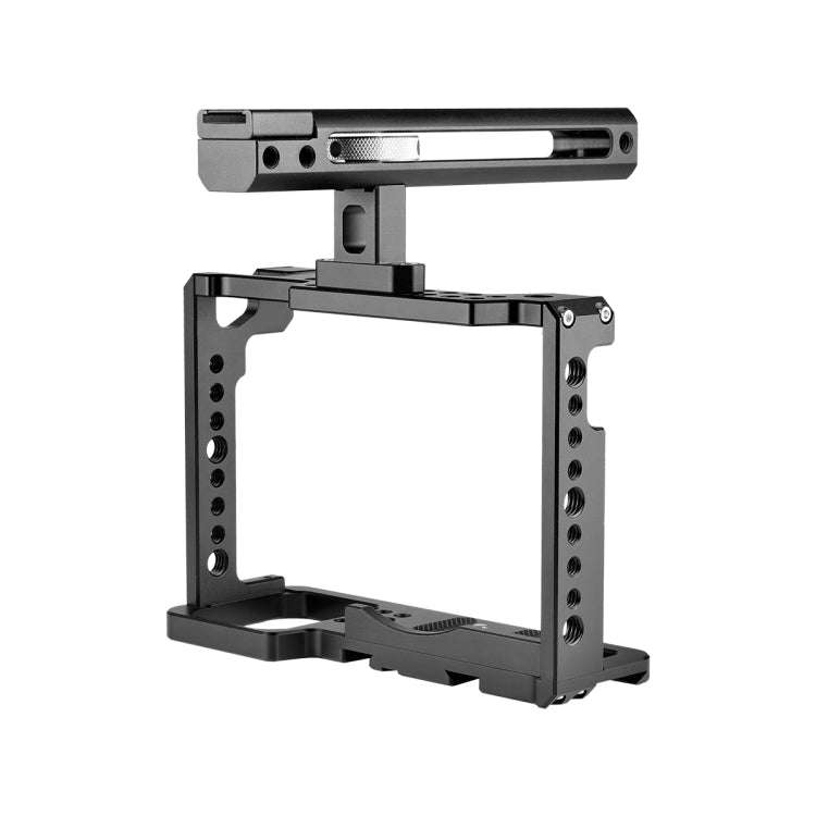 YELANGU C18 YLG0915A-B Video Camera Cage Stabilizer with Handle for Panasonic Lumix DC-S1H / DC-S...
