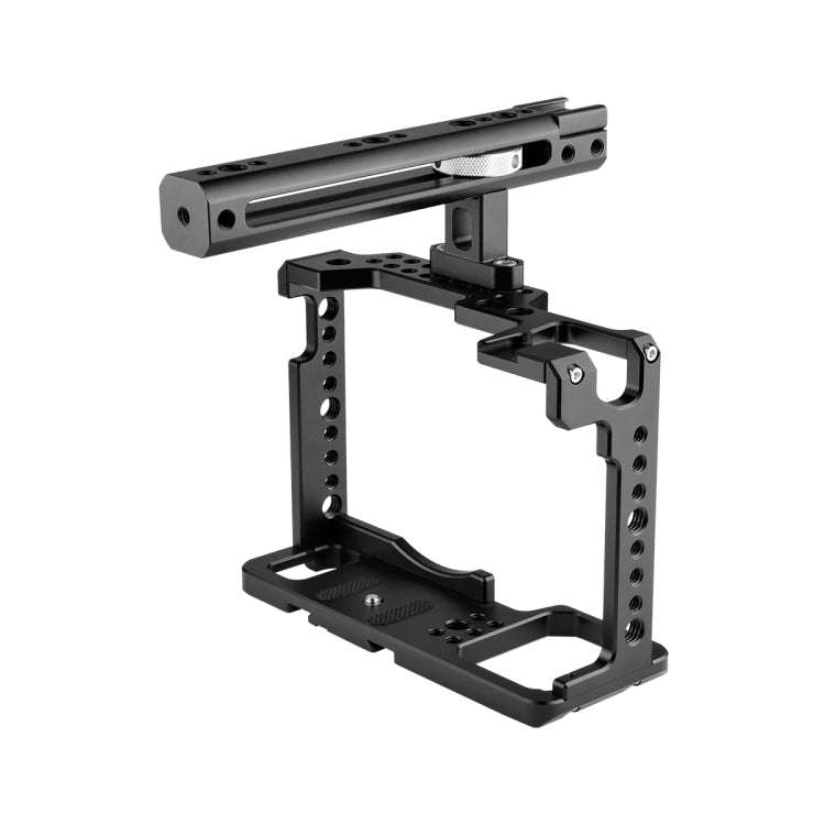 YELANGU C18 YLG0915A-B Video Camera Cage Stabilizer with Handle for Panasonic Lumix DC-S1H / DC-S...